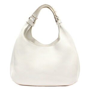 Bottega Veneta Campana Hobo Shoulder Bag White